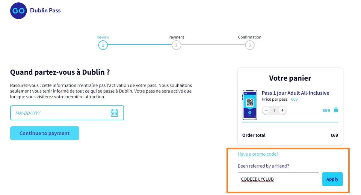 Comment profiter d’un code promo The Dublin Pass valide ?