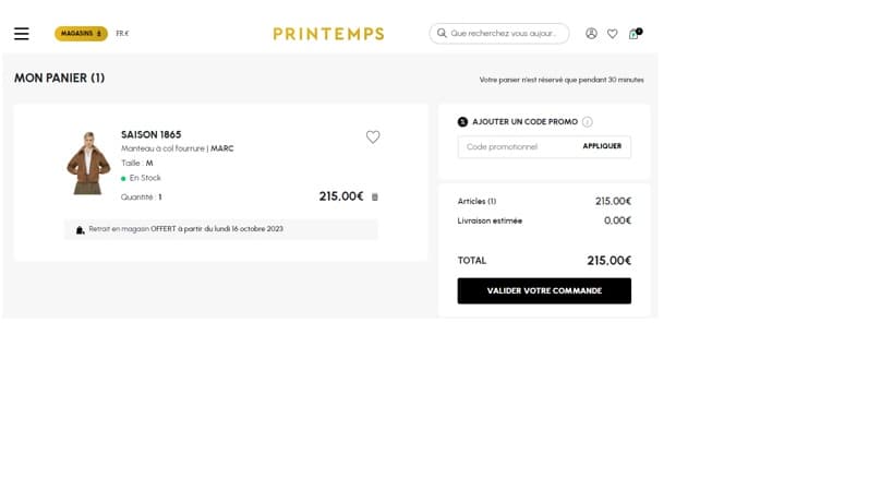 Code Promo Printemps valide