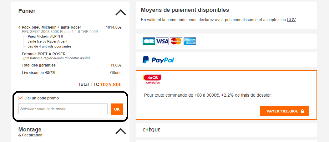 Comment ajouter des codes promo Allopneus valides ?
