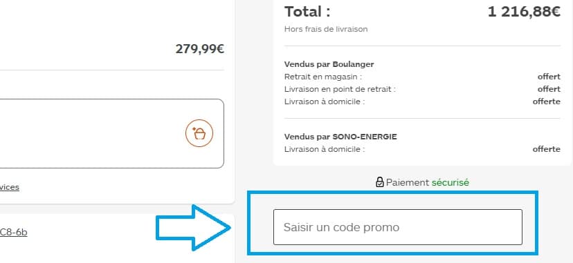 Où utiliser un code promo Boulanger ?