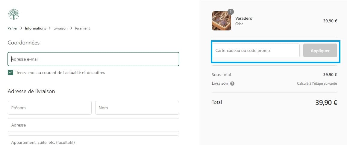 Comment utiliser un code promo L’Arbre du Temps valide ?