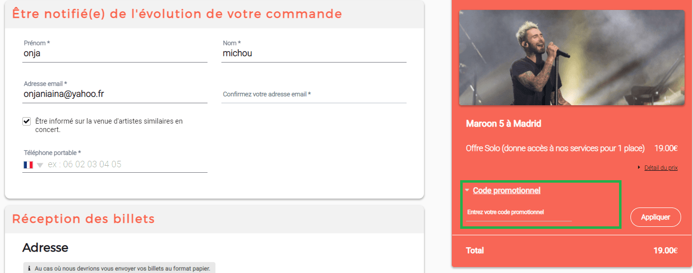 Comment utiliser un code promo Next Concert valide ?