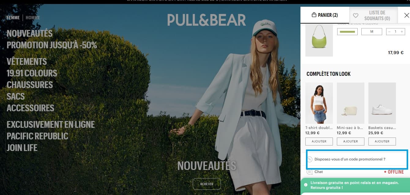 Comment profiter d’un code promo Pull& Bear valide ?