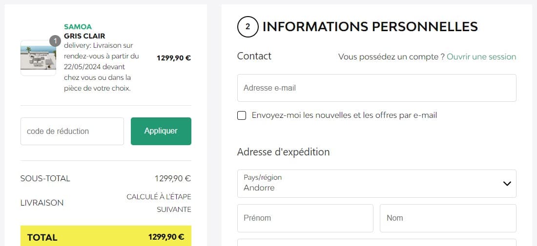 Code promo Concept Usine