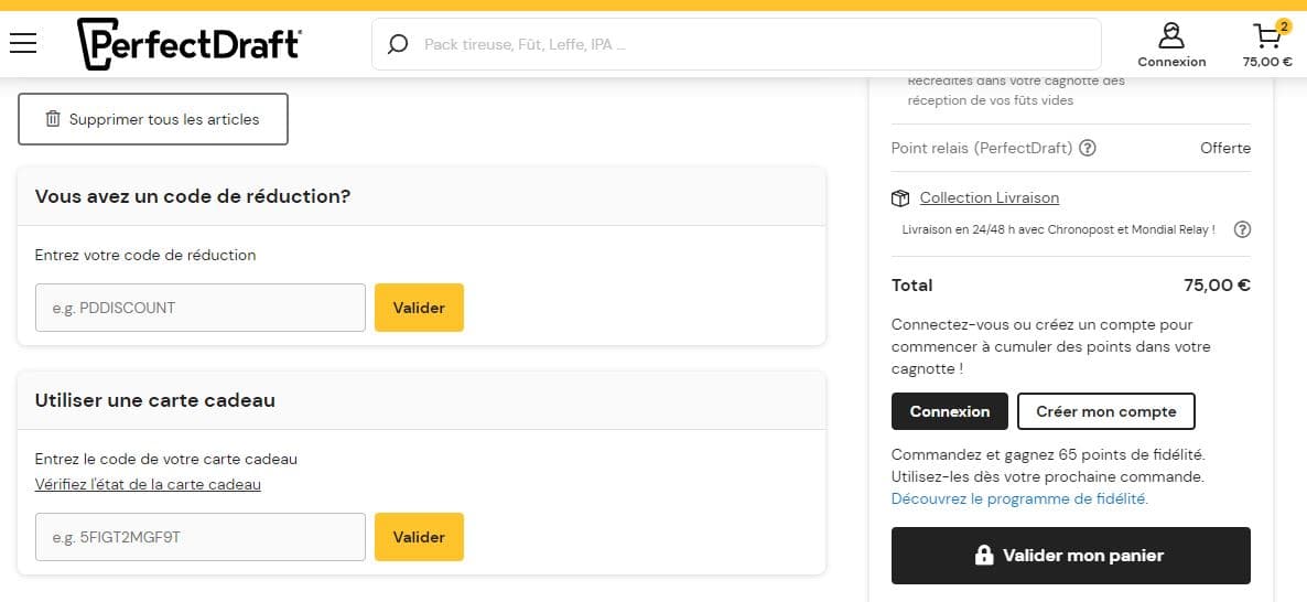 Code promo PerfectDraft