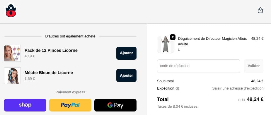 Code promo costumalia