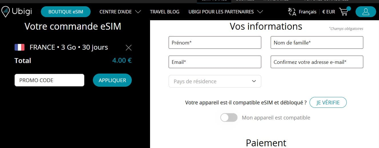 Code promotionnel Ubigi