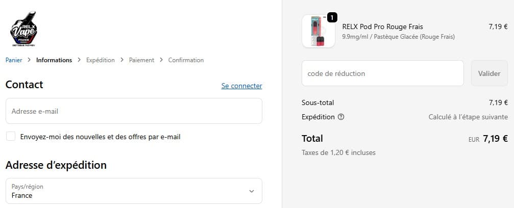 Comment utiliser un code promo Relx
