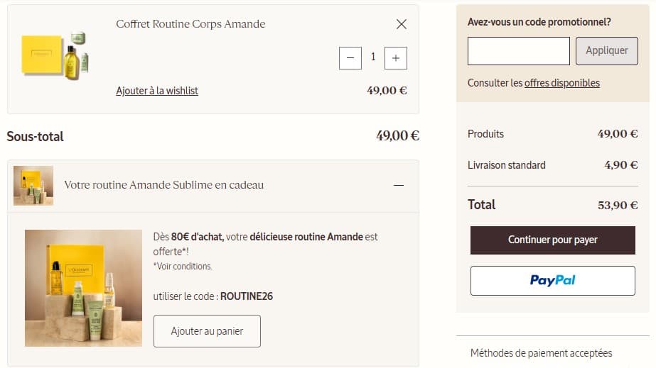 Code promo L'Occitane Belgique