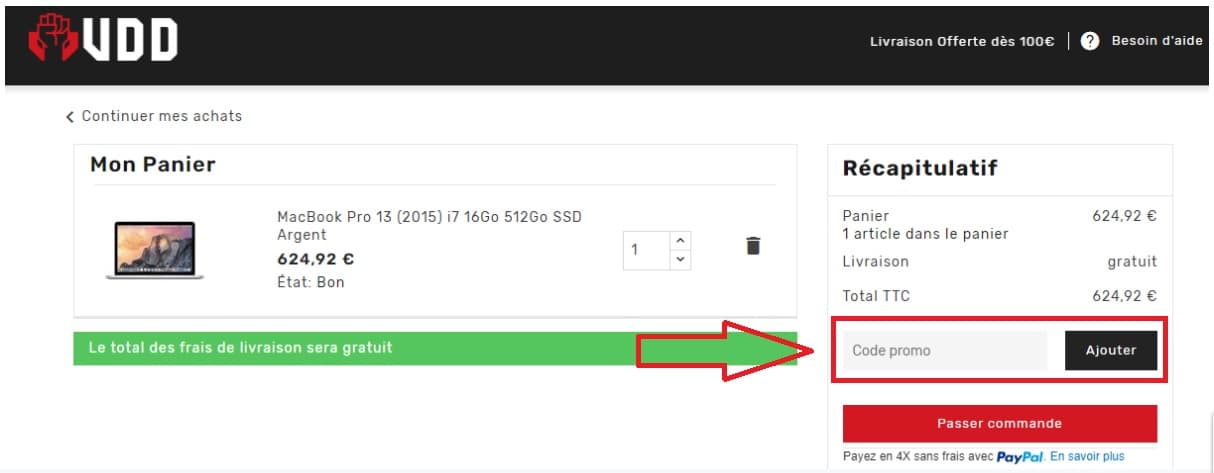 Comment utiliser un code promo Vente du Diable valide ?