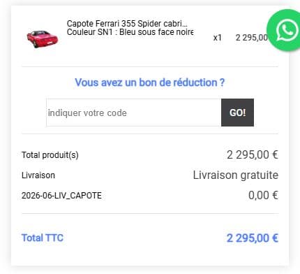 Code promo Comptoir du Cabriolet