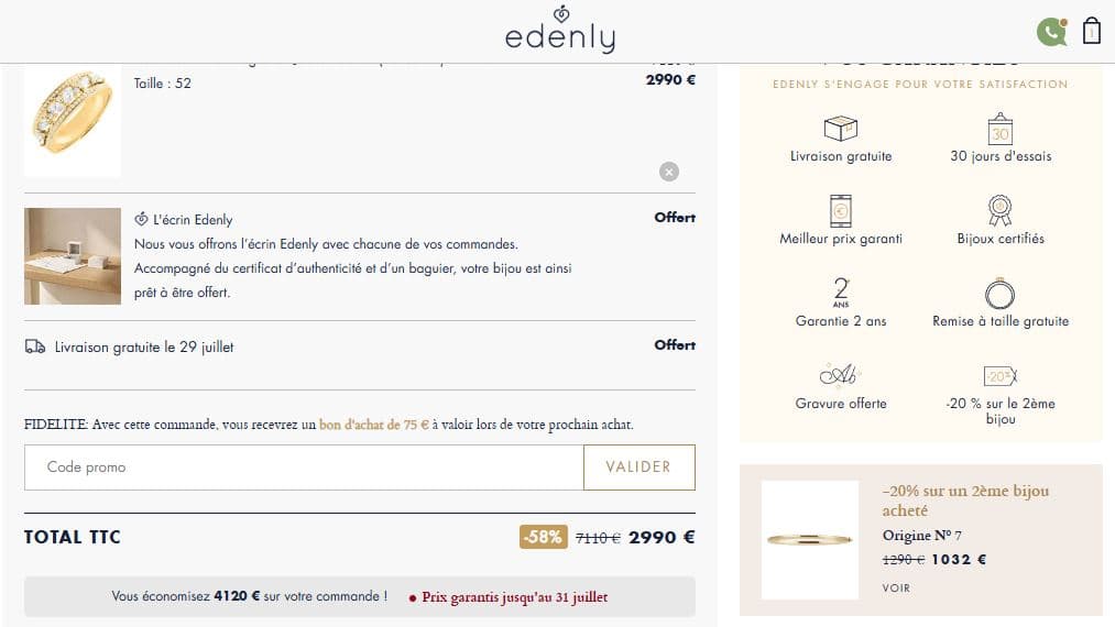 Code promo Edenly