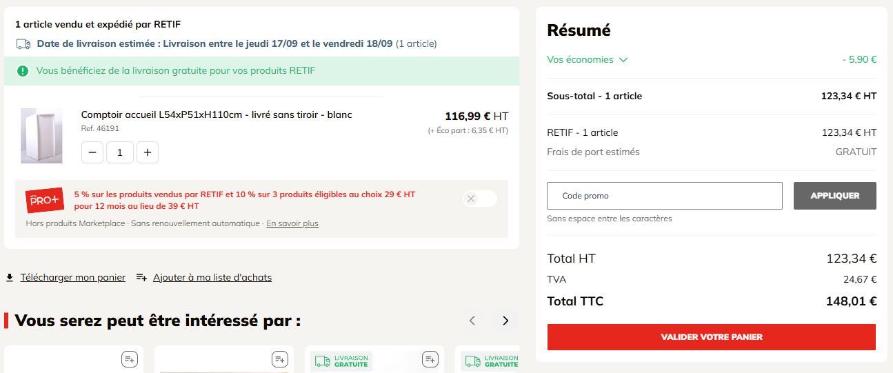 Code promo Retif