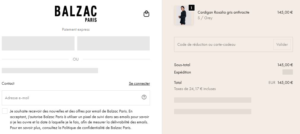 Code promo Balzac Paris
