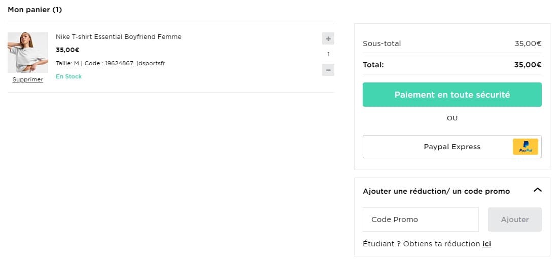 Code promo JD Sports