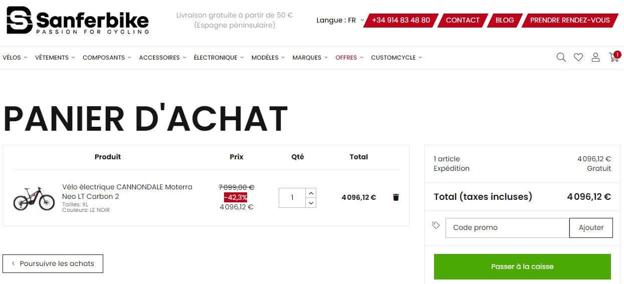 Code promo Sanferbike