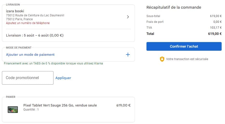 Code promo Google Store