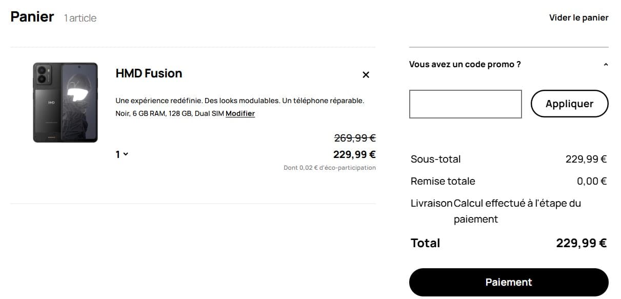 Code promo Nokia (HMD)