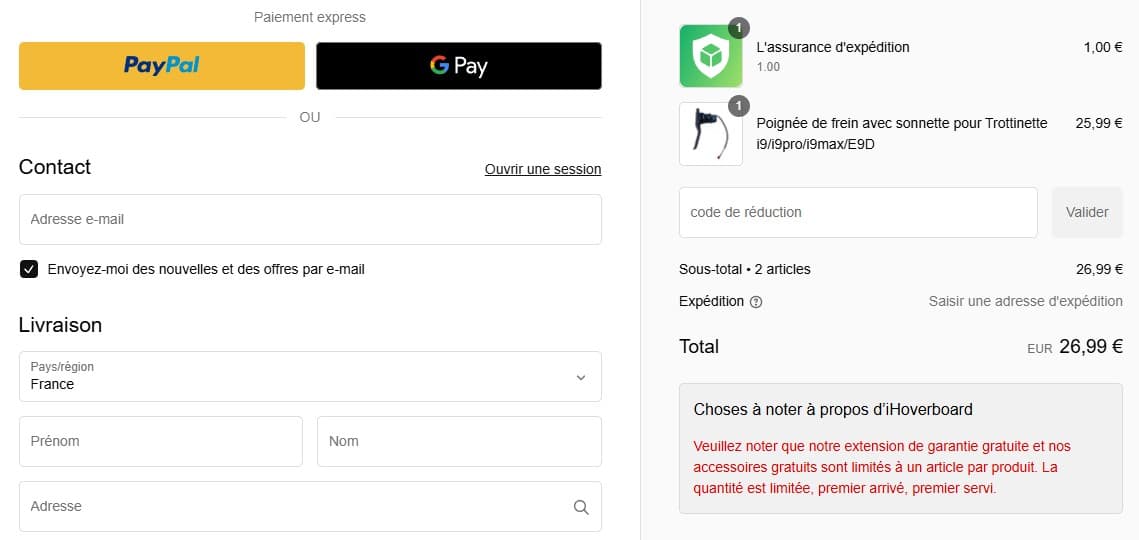 Code promo iHoverboard