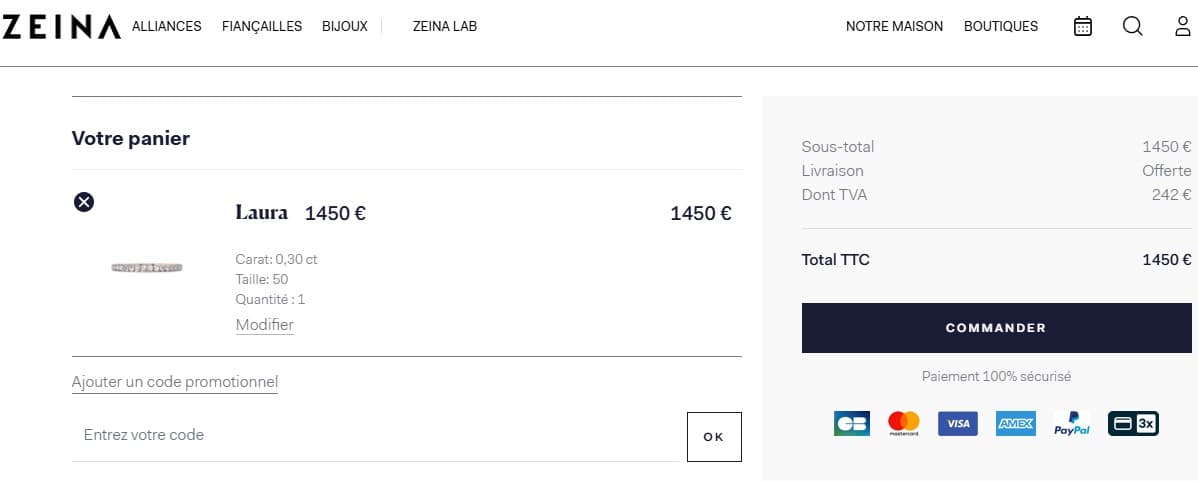 Code promo Zeina Alliances