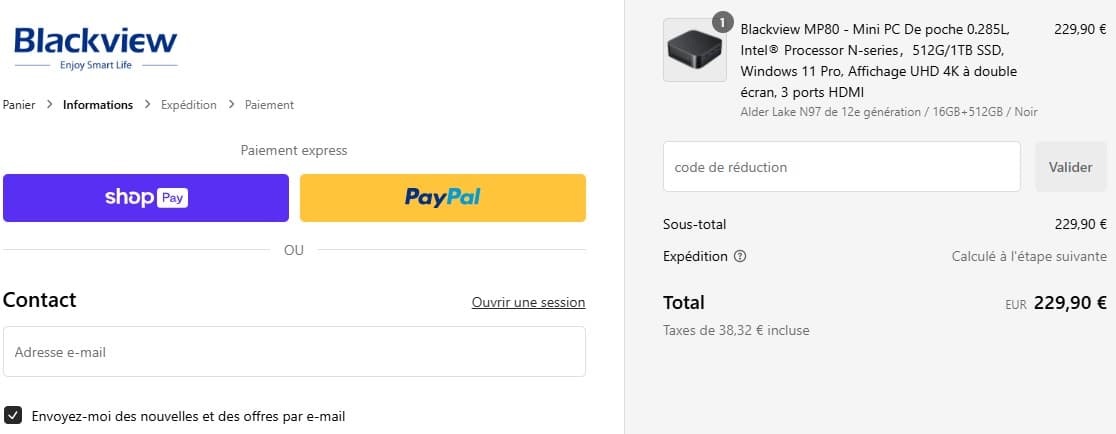 Code promo Blackview