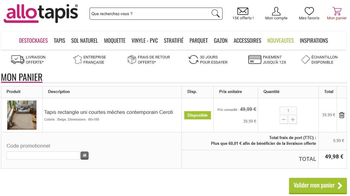 Code promo Allotapis