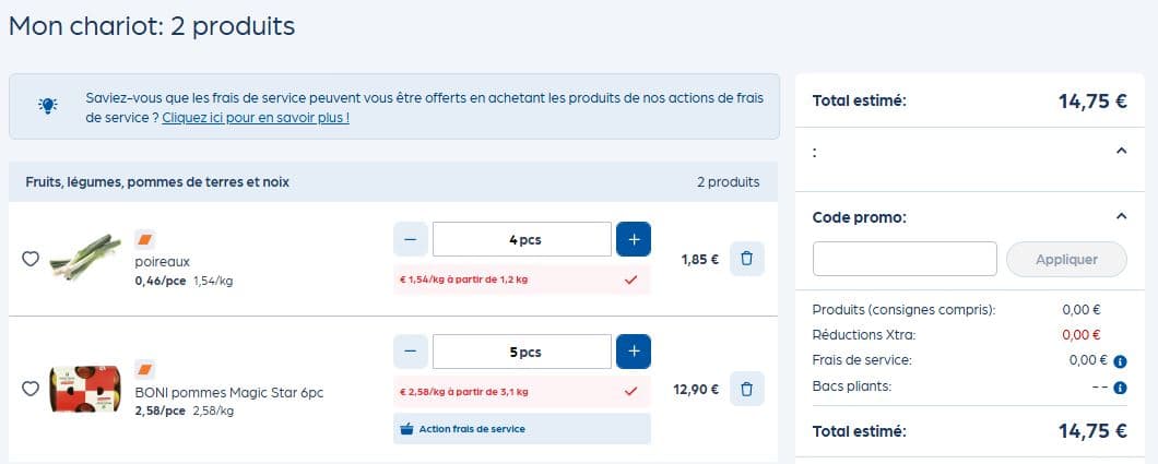 Code promo Collect and Go Belgique