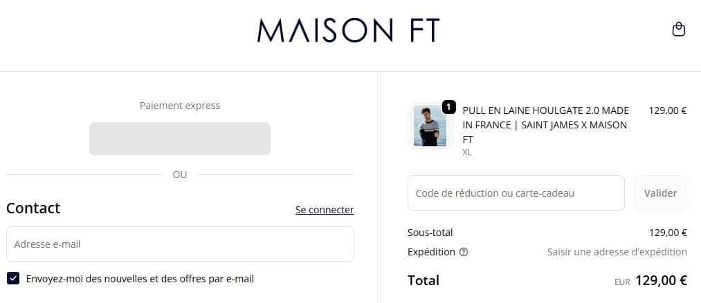 Code promo Maison FT