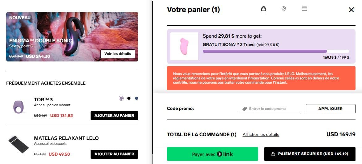 Code promotionnel Lelo