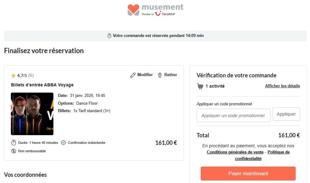 Code promo Musement