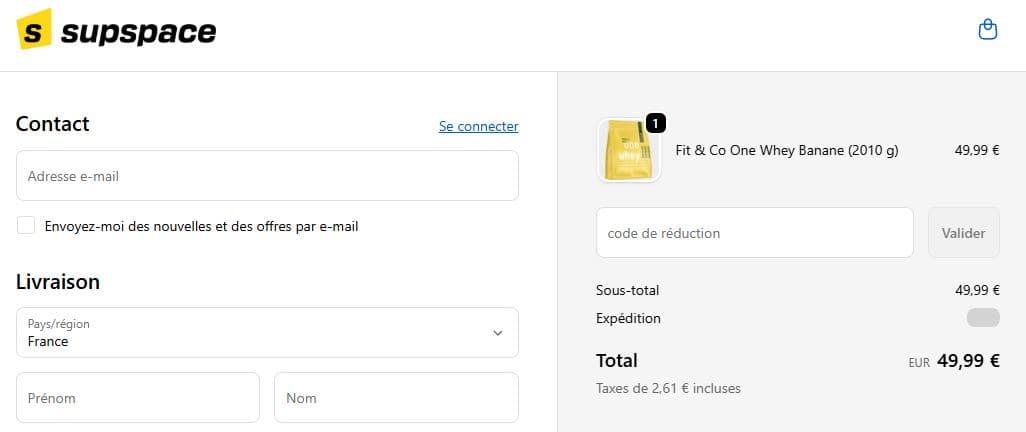 Code promo Supspace