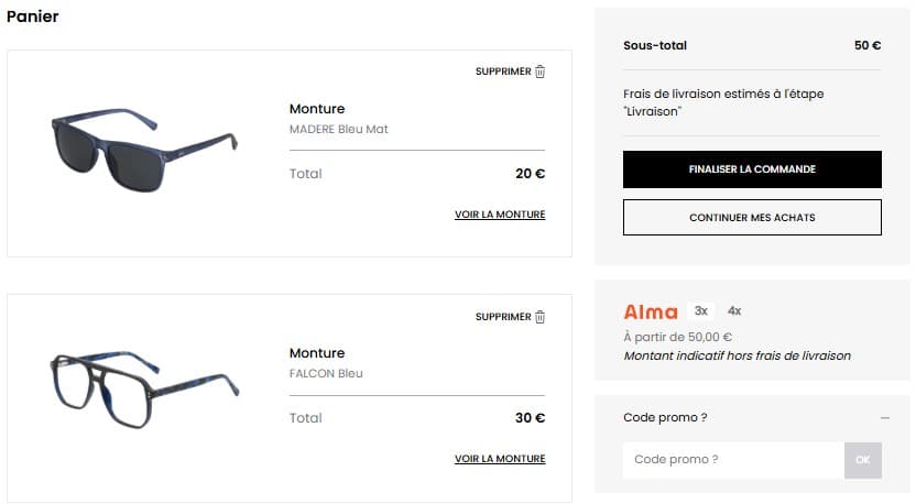 Code promo Direct Optic