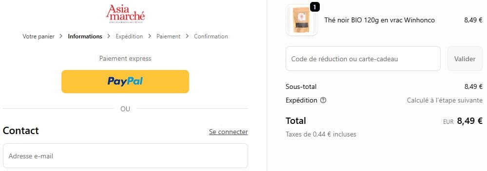 Code promo Asiamarché