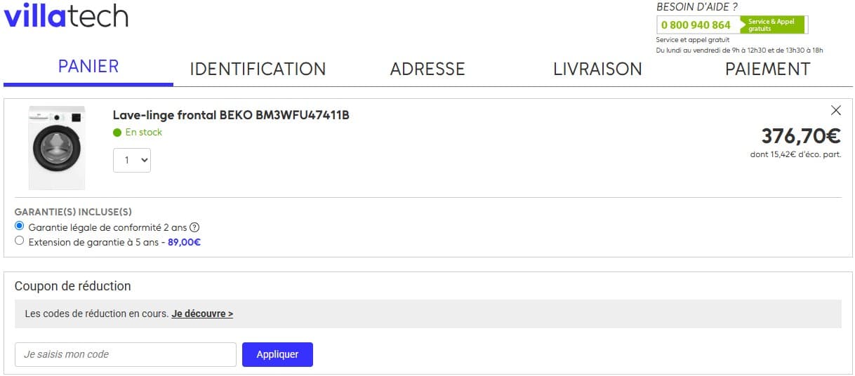 Code promo Villatech