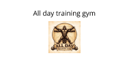 All Day Training Gym logo