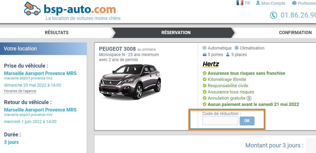 Où mettre un code promo BSP Auto valide?