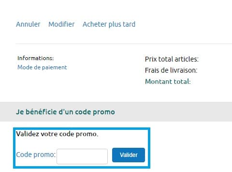 code promo bonprix