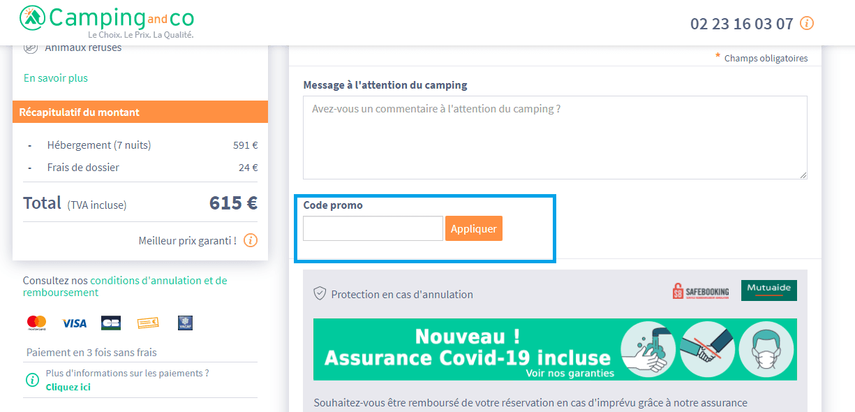 Comment utiliser un code promo Camping and Co valide ?