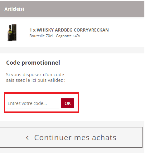 Où utiliser un code promo Wineandco?
