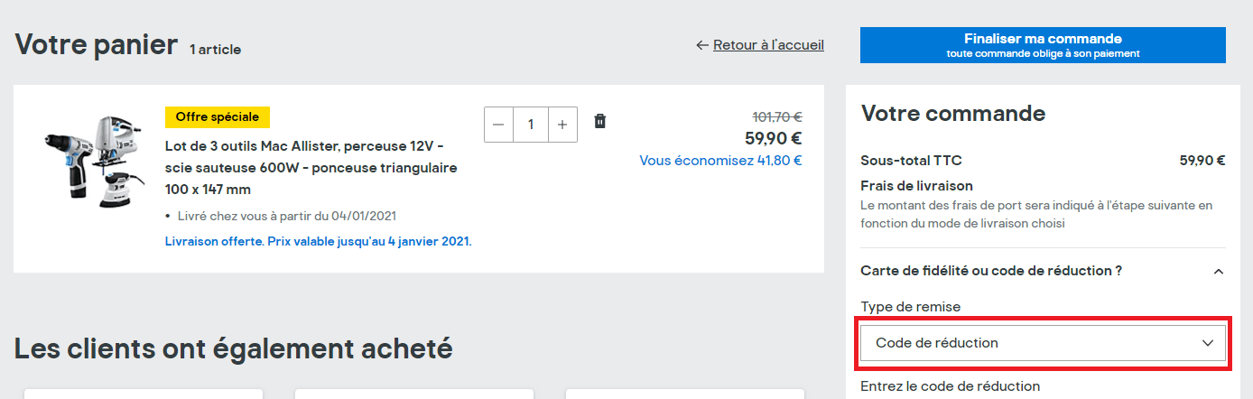 code promo Castorama valide