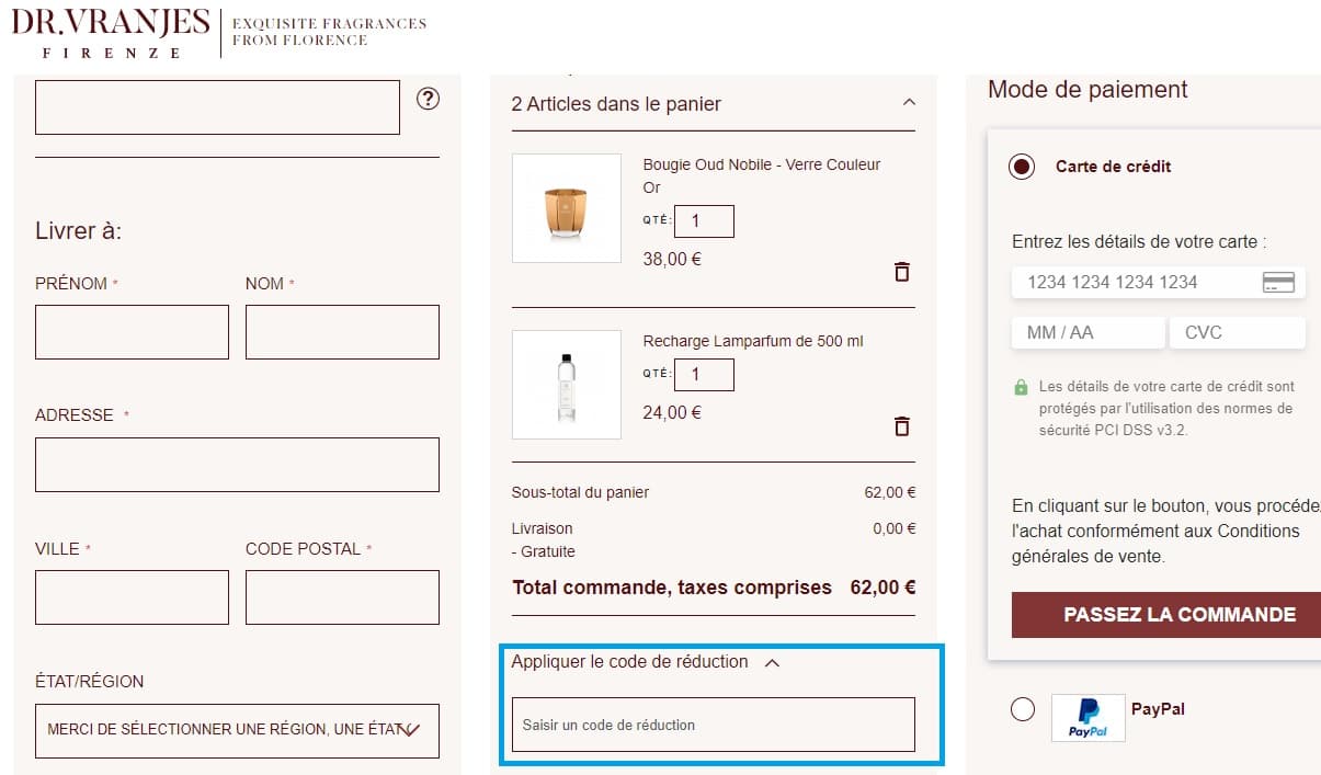 Comment profiter d’un code promo Dr Vranjes Firenze valides?