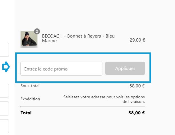 Comment ajouter un code promo FranckNicolas valide ?