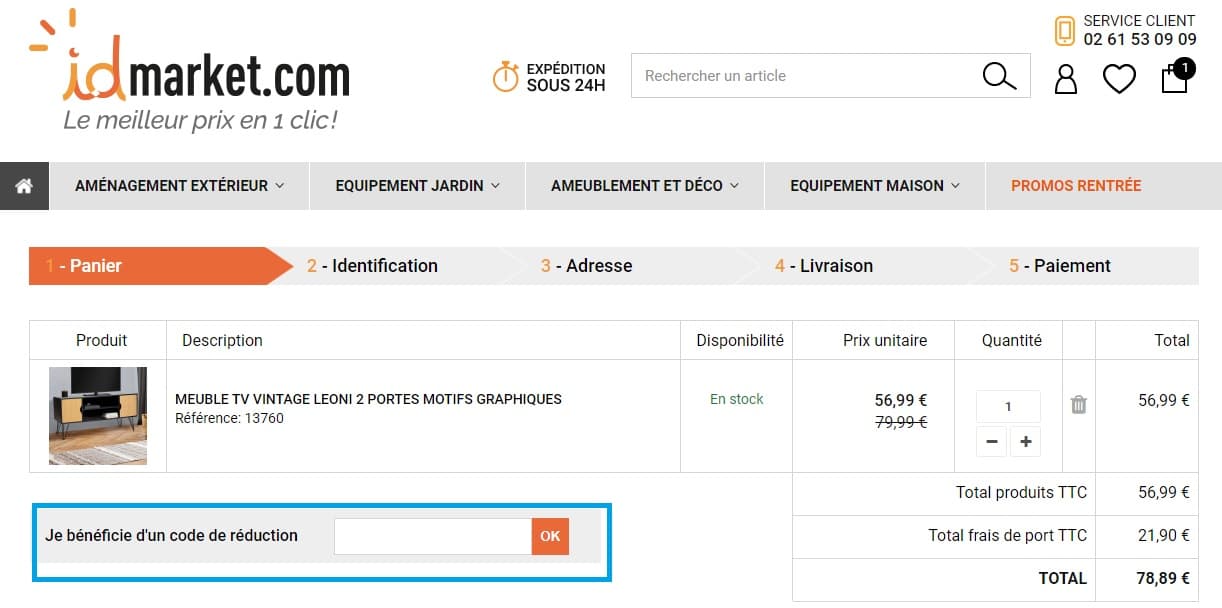 Comment ajouter un code promo IDMarket valide ?