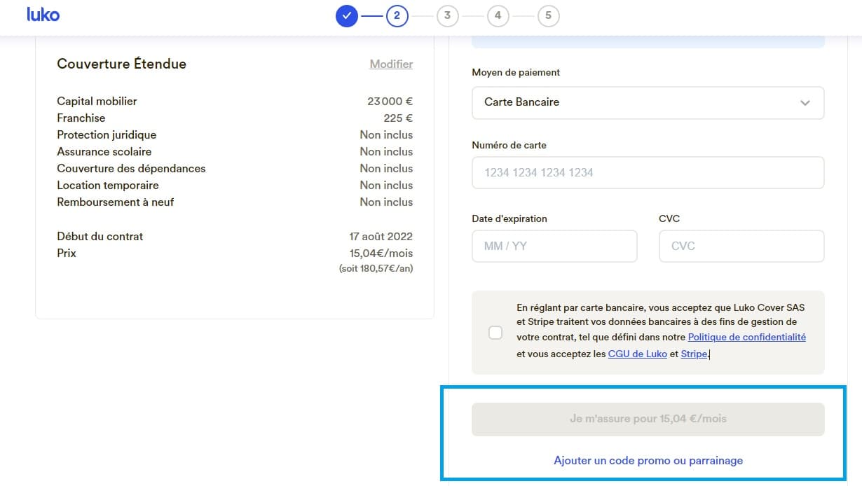 Où mettre un code promo Luko valide ?