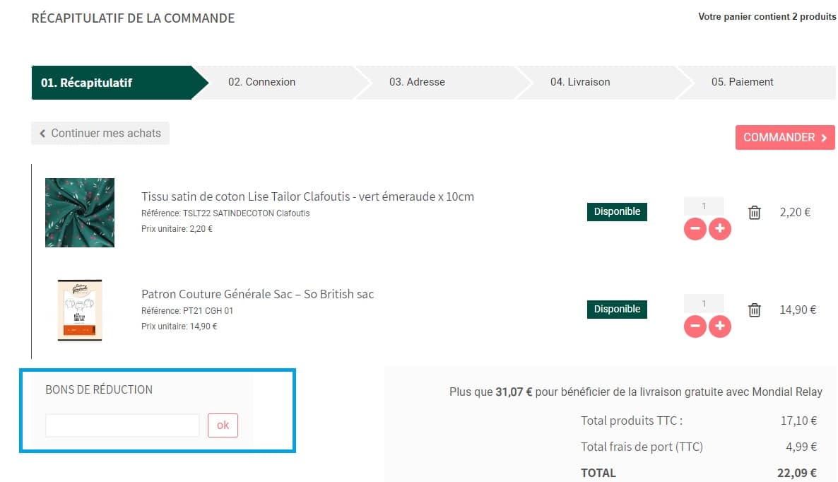 Comment profiter d’un code promo Ma Petite Mercerie valide ?