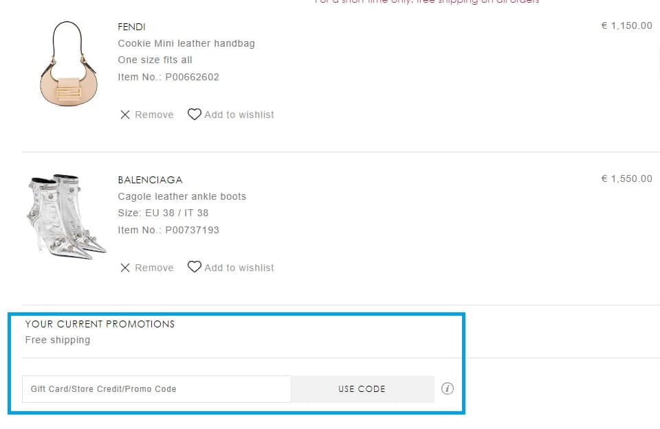 code promo Mytheresa