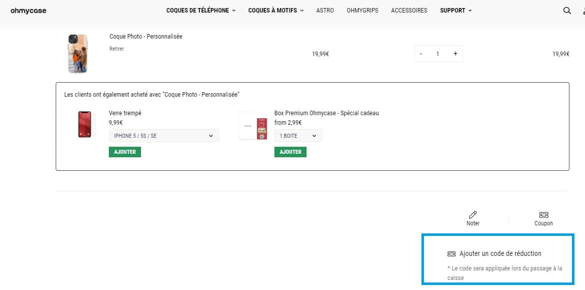 Comment profiter d’un code promo Ohmycase valide ?