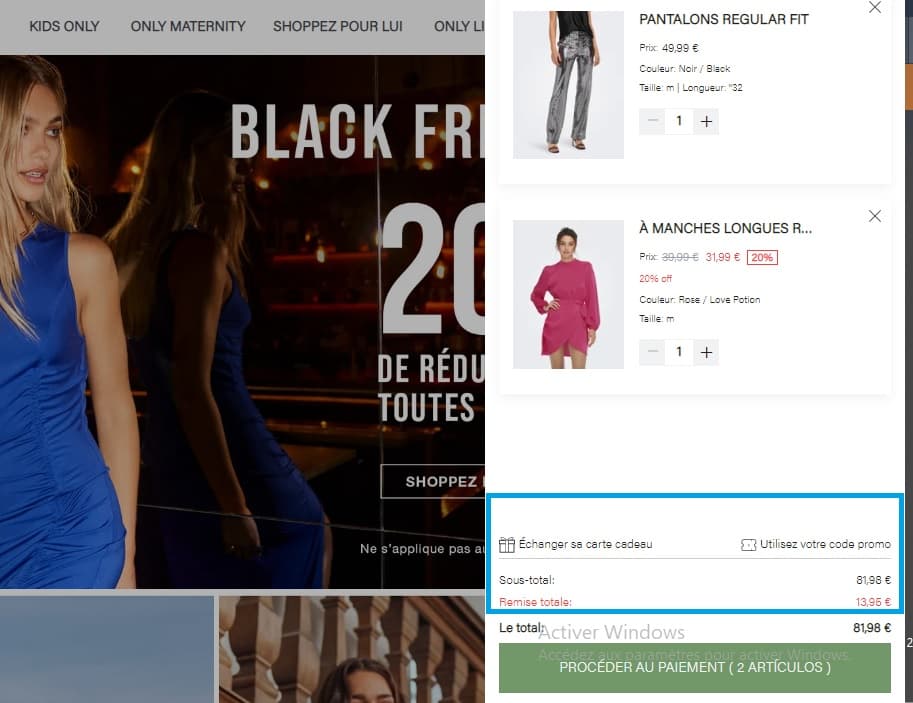 Comment profiter d’un code promo ONLY valide?