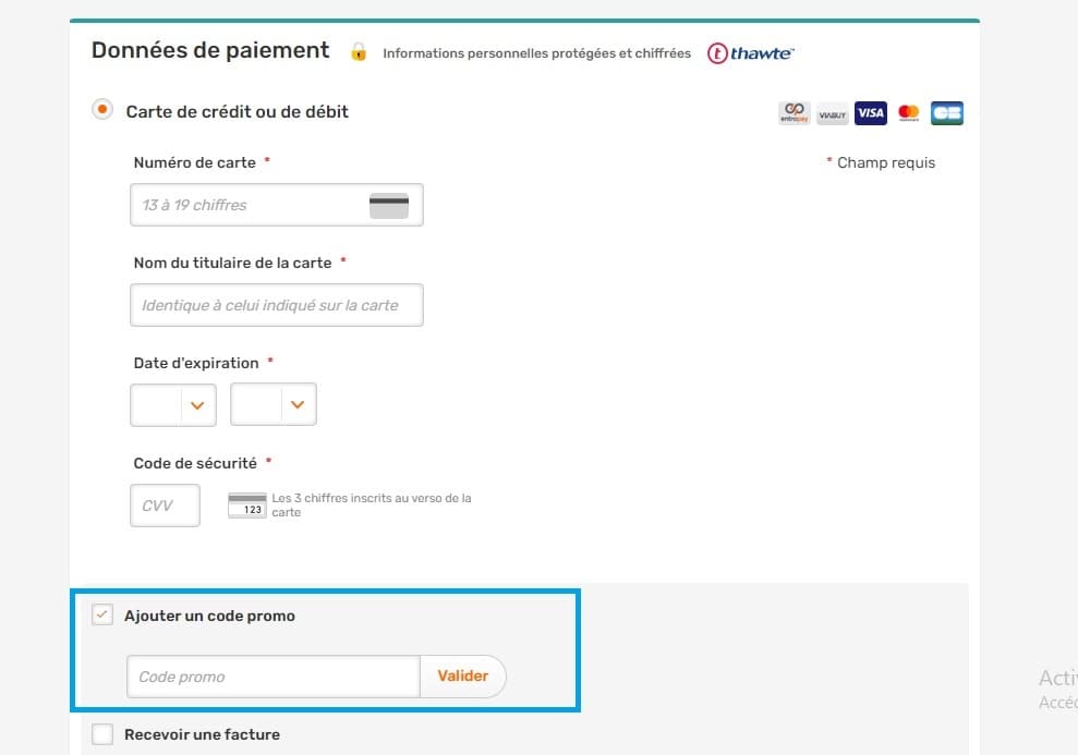Où mettre un code promo Opodo valide ?
