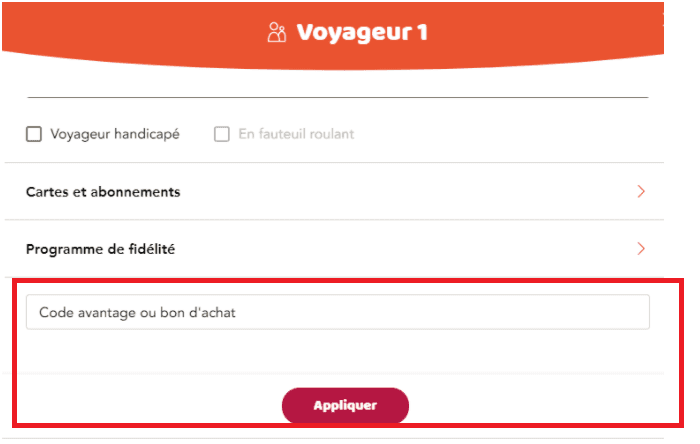 Où utiliser un code promo Sncf Connect ?